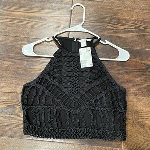 H&M Black Crop Top